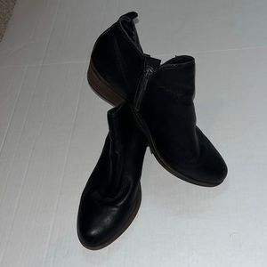 Lucky Brand Black Leather Booties
